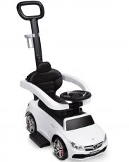 Машинка для катання Caretero (Toyz) Mercedes AMG C63 з батьківською ручкою White